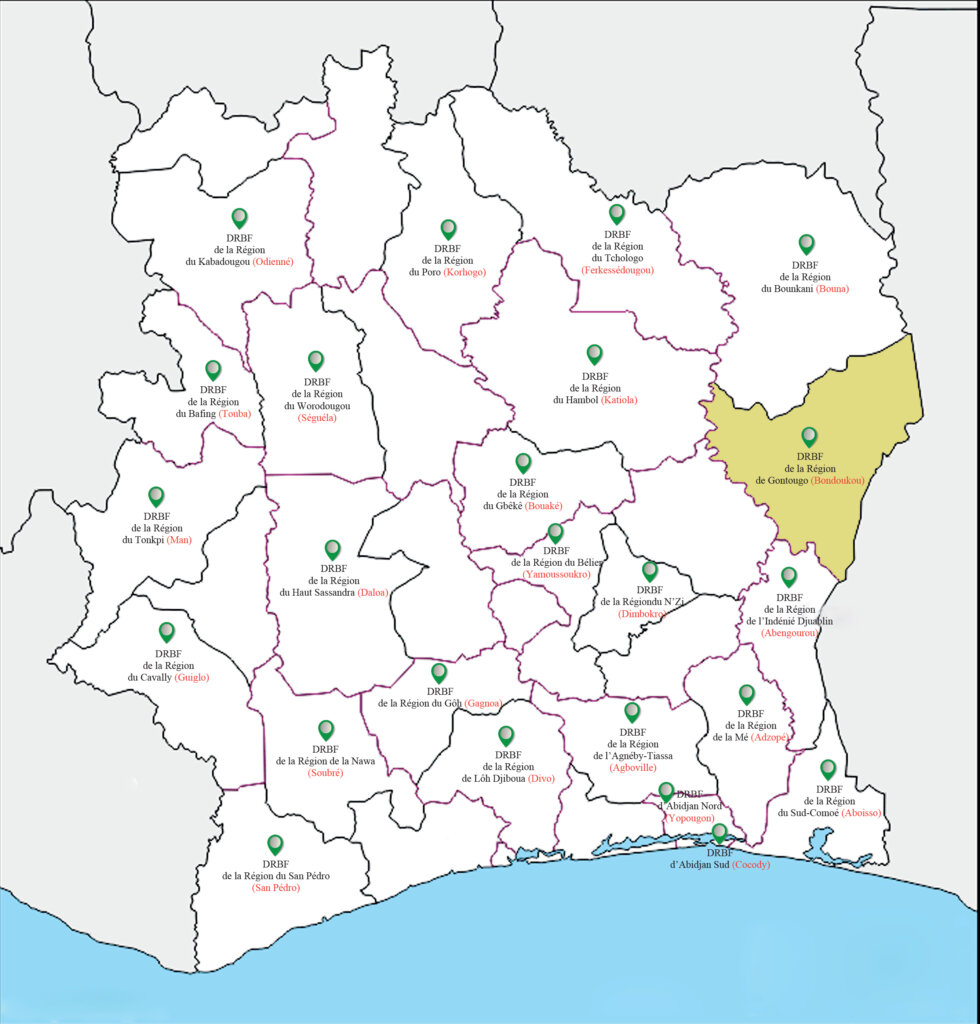 CARTE BONDOUKOU