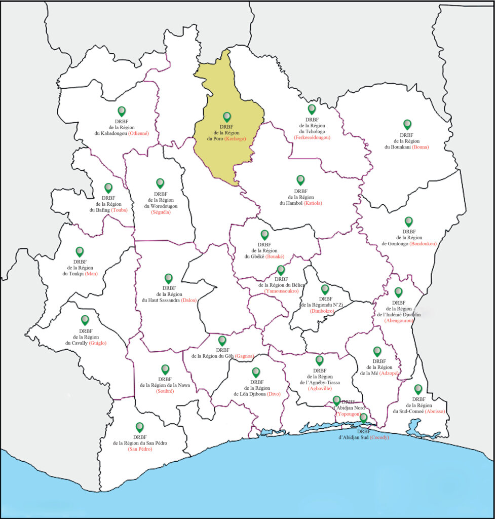CARTE KORHOGO